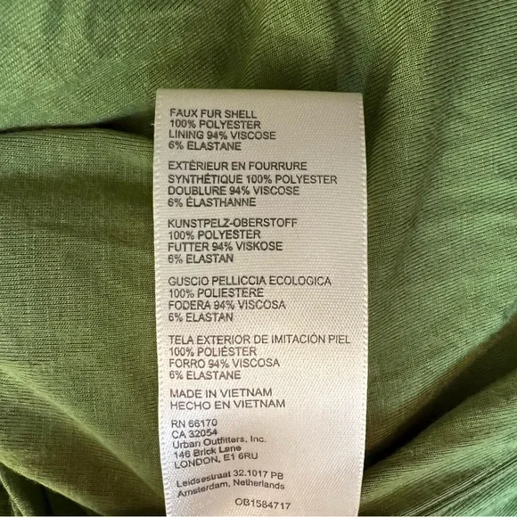 NWT Free People Oversized Green Jacket - Retail $198 - Super Soft & Warm - Picture 12 of 13